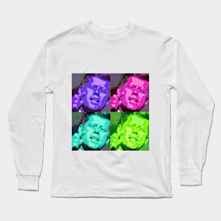 Pop Art - John F Kennedy - JFK Long Sleeve T-Shirt